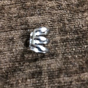 Single Silver Tone Ear Cuff